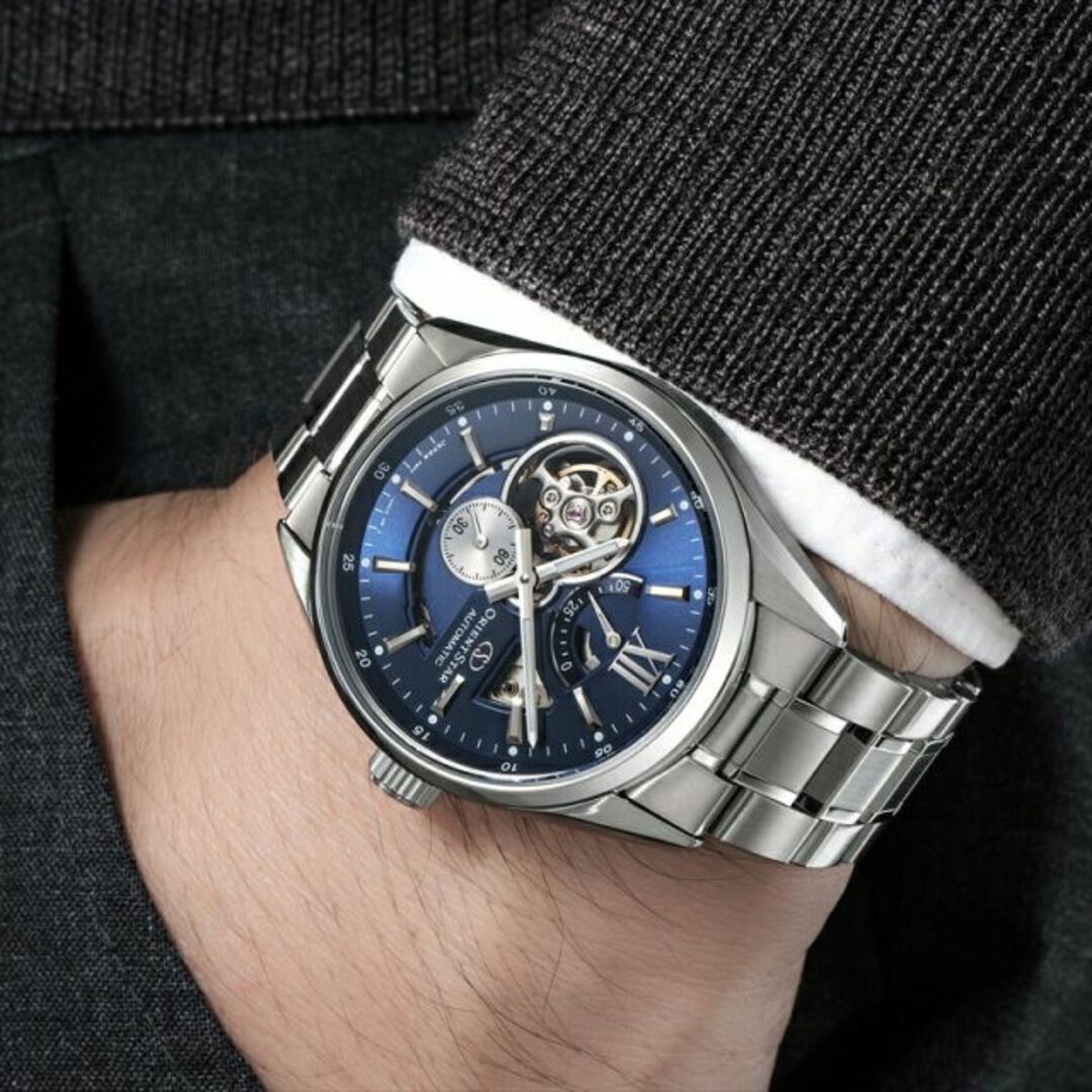 ORIENT(オリエント)のオリエントスター ORIENT STAR 腕時計 メンズ RK-AV0004L ネイビー ステンレススティール(SUS316L) メンズの時計(腕時計(アナログ))の商品写真