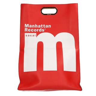 サカイ(sacai)のサカイ ×Manhattn Records / マンハッタンレコード 18AW プリントレザー2wayクラッチバッグ メンズ(ビジネスバッグ)