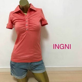 イング(INGNI)の【0485】INGNI 半袖 シャツ M オレンジ(シャツ/ブラウス(半袖/袖なし))