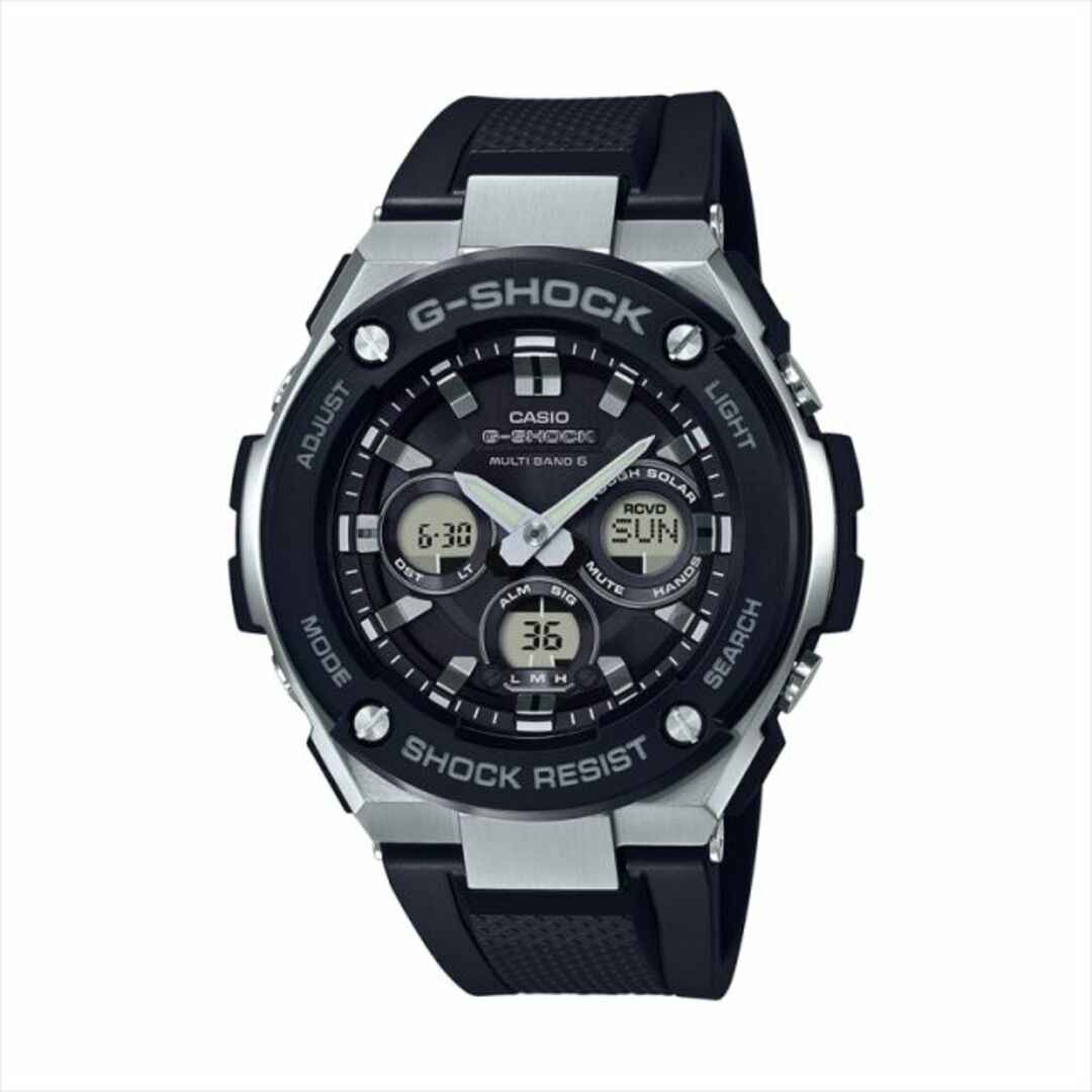 カシオ CASIO 腕時計 メンズ G-SHOCK ジーショック Gショック GST-W300-1AJF 黒ウレタンバンドガラス