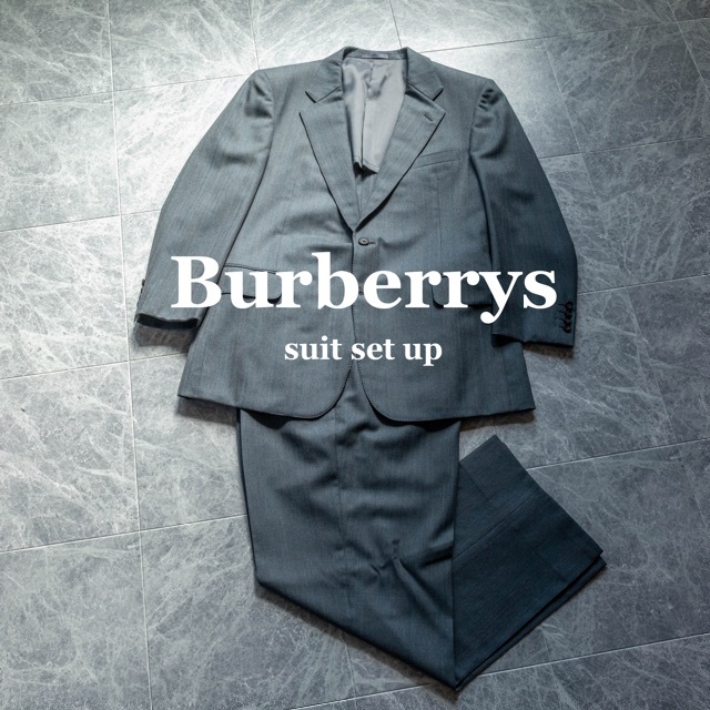 BURBERRY - 【Burberrys】メンズスーツ セットアップ グレー グレン