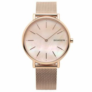 スカーゲン(SKAGEN)のスカーゲン SKAGEN 腕時計 SKW2732 SIGNATUR ピンク PGメッキ(腕時計(デジタル))