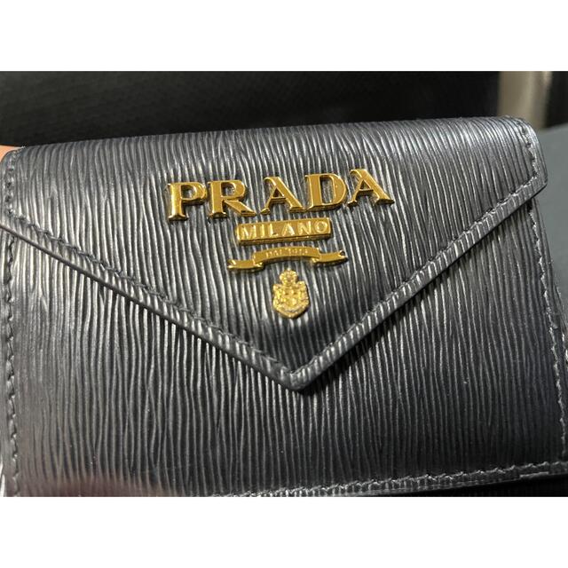 PRADA 3つ折り財布 ヴィッテロムーブ ブラック | www.innoveering.net