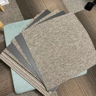 【未使用】タイルカーペット 日本製 6枚 50cm×50cm 手洗いOKの