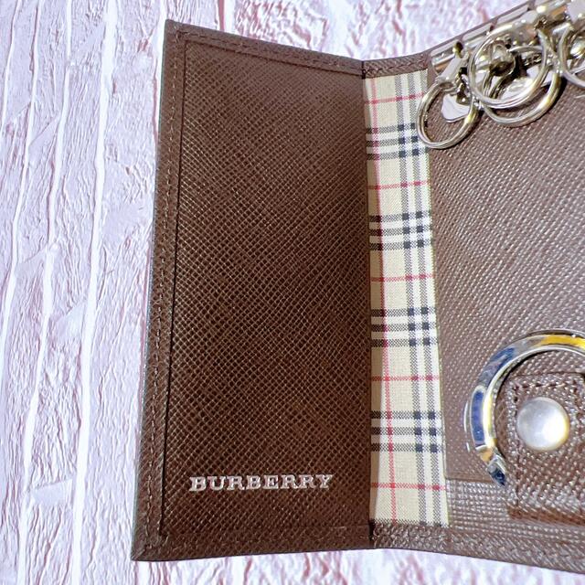 BURBERRY(バーバリー)の【新品 未使用】BURBERRY ノバチェック 4連キーケース レザー 茶 メンズのファッション小物(キーケース)の商品写真