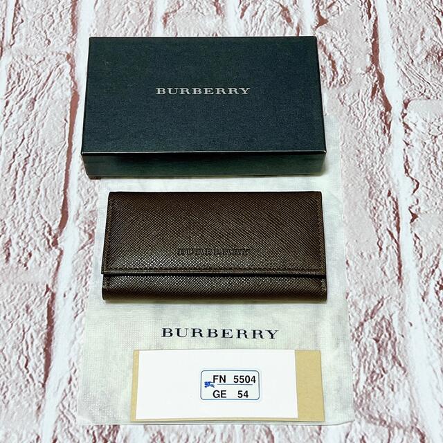 BURBERRY(バーバリー)の【新品 未使用】BURBERRY ノバチェック 4連キーケース レザー 茶 メンズのファッション小物(キーケース)の商品写真