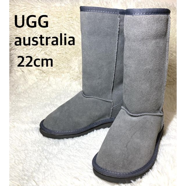 UGG アグ オーストラリア ミドルブーツ ムートン グレー 22cm - ブーツ