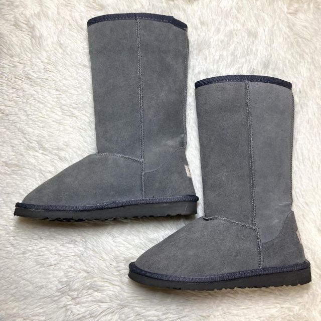 UGG アグ オーストラリア ミドルブーツ ムートン グレー 22cm - ブーツ