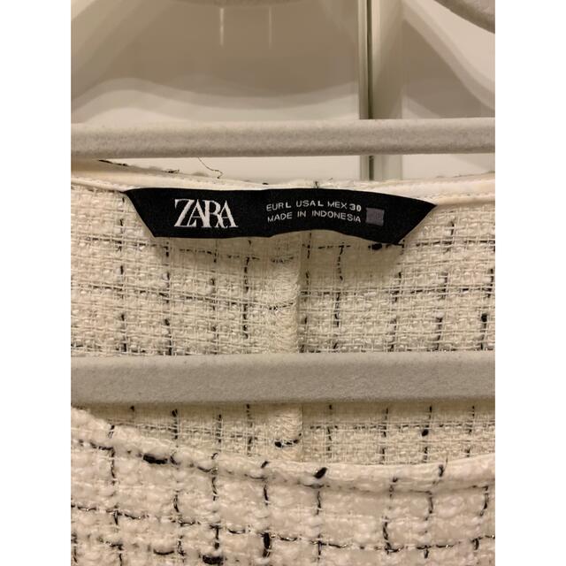 ZARA(ザラ)のZARA ツイードトップス レディースのトップス(シャツ/ブラウス(長袖/七分))の商品写真