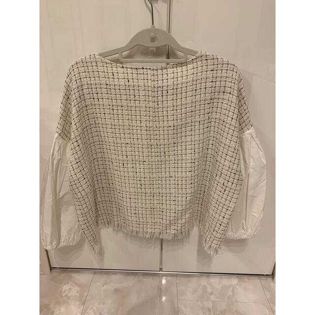 ZARA(ザラ)のZARA ツイードトップス レディースのトップス(シャツ/ブラウス(長袖/七分))の商品写真