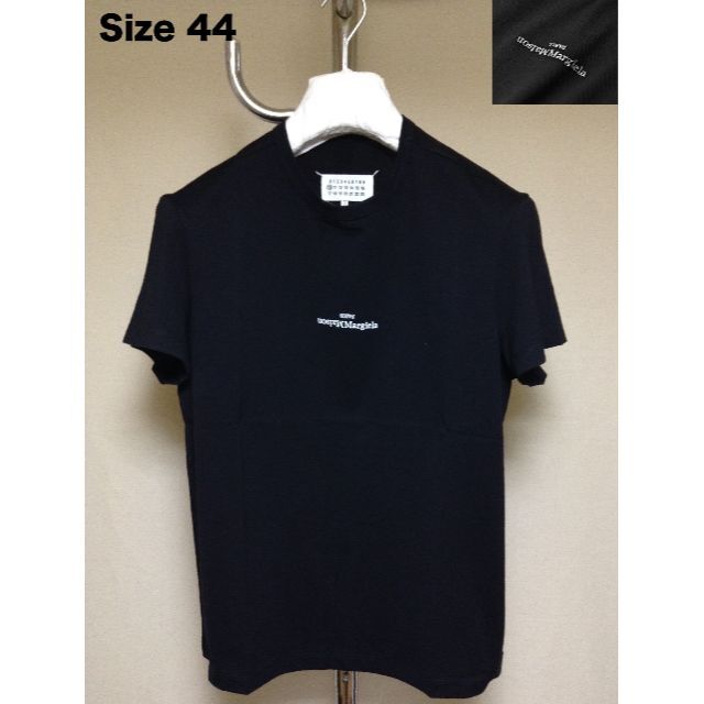 新品 44 マルジェラ 21ss ブランドロゴ反転 Tシャツ 黒 2194Hiro1313マルジェラ黒系