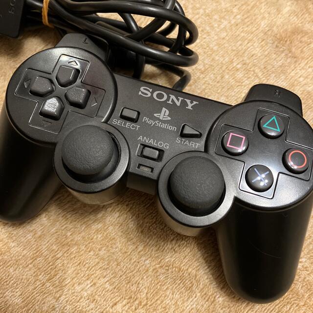 PlayStation2(プレイステーション2)の【美品】PS2 本体　メモリーカード付き エンタメ/ホビーのゲームソフト/ゲーム機本体(家庭用ゲームソフト)の商品写真