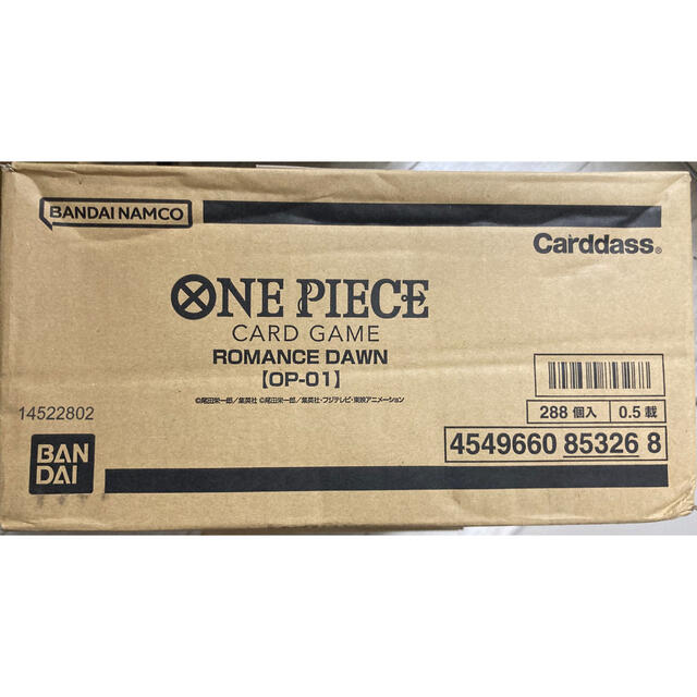 ONE PIECE(ワンピース)のONE PIECE カードゲーム ROMANCE DAWN 未開封カートン エンタメ/ホビーのトレーディングカード(Box/デッキ/パック)の商品写真