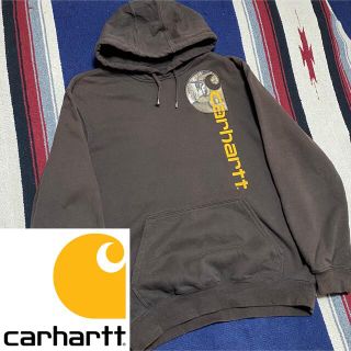 カーハート(carhartt)の90s 古着 カーハート パーカー メキシコ製 ロゴプリント ゆるだぼ(パーカー)