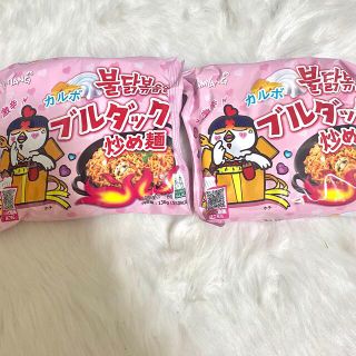 カルディ(KALDI)の韓国ラーメン プルダックポックンミョン ブルダック炒め麺 カルボナーラ(インスタント食品)