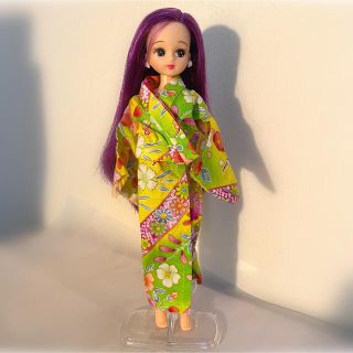 タカラトミー(Takara Tomy)のリカちゃん浴衣 着物 振袖 和服 帯無し(人形)