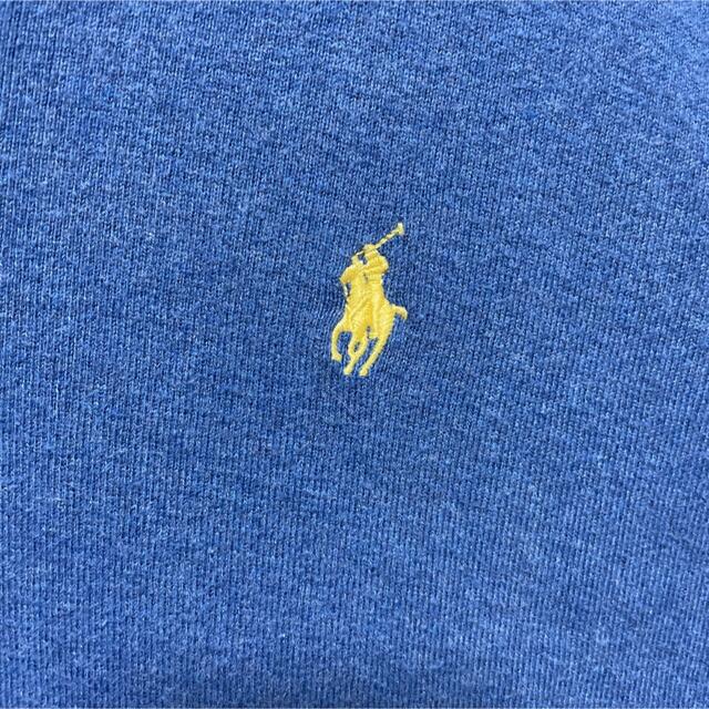 POLO RALPH LAUREN(ポロラルフローレン)のPOLO RALPH LAUREN ニットベスト ワンポイント 刺繍 ブルー メンズのトップス(ベスト)の商品写真