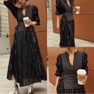 アメリヴィンテージ(Ameri VINTAGE)のAmeri WASHI LAYERED DRESS(ロングワンピース/マキシワンピース)