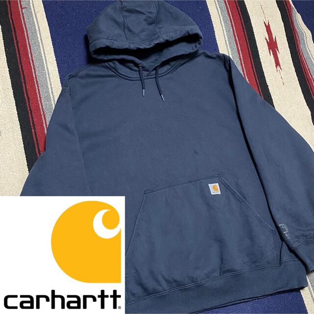 carhartt(カーハート)の90s 古着 カーハート パーカー メキシコ製 XL 刺繍 ロゴタグ ゆるだぼ メンズのトップス(パーカー)の商品写真