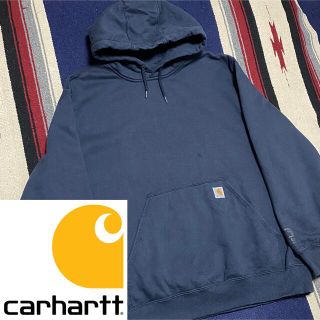 カーハート(carhartt)の90s 古着 カーハート パーカー メキシコ製 XL 刺繍 ロゴタグ ゆるだぼ(パーカー)