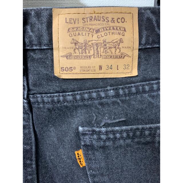 【W34L32】Levi'sリーバイス 505 ストレートデニム 6