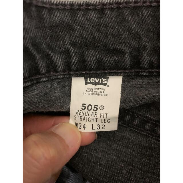 【W34L32】Levi'sリーバイス 505 ストレートデニム 7