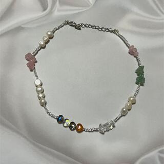 stone necklace(pink &green)(ネックレス)