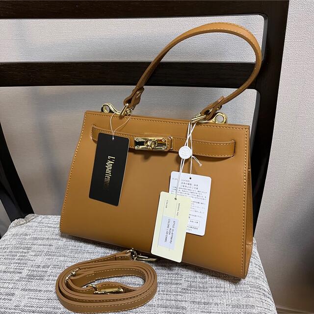 L'Appartement DEUXIEME CLASSE(アパルトモンドゥーズィエムクラス)の【AULENTTI/オウレンティ】One Handle Bag キャメル レディースのバッグ(ハンドバッグ)の商品写真