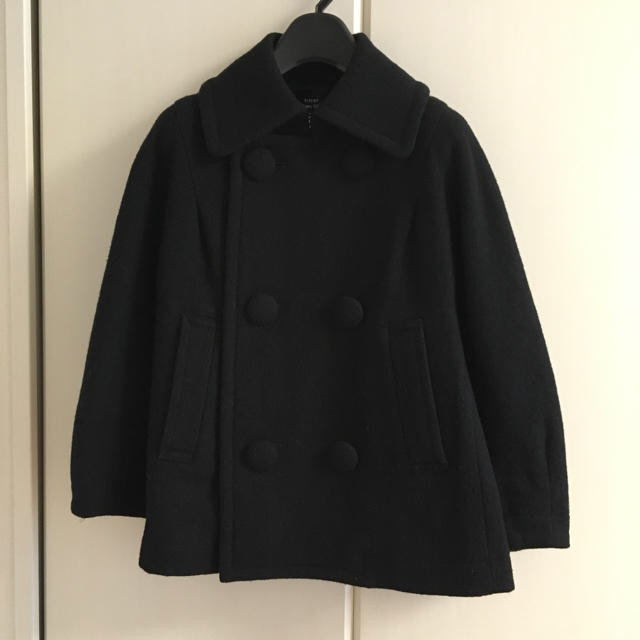 COMME des GARCONS(コムデギャルソン)のトリココムデギャルソン濃紺コート レディースのジャケット/アウター(ピーコート)の商品写真