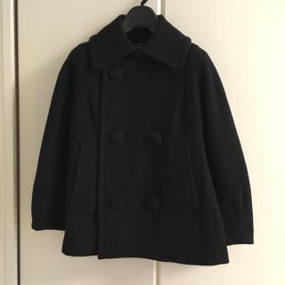 コムデギャルソン(COMME des GARCONS)のトリココムデギャルソン濃紺コート(ピーコート)