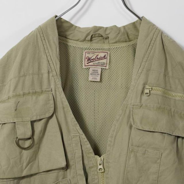 WOOLRICH - ウールリッチ 90s フィッシングベスト L カーキ アウトドア