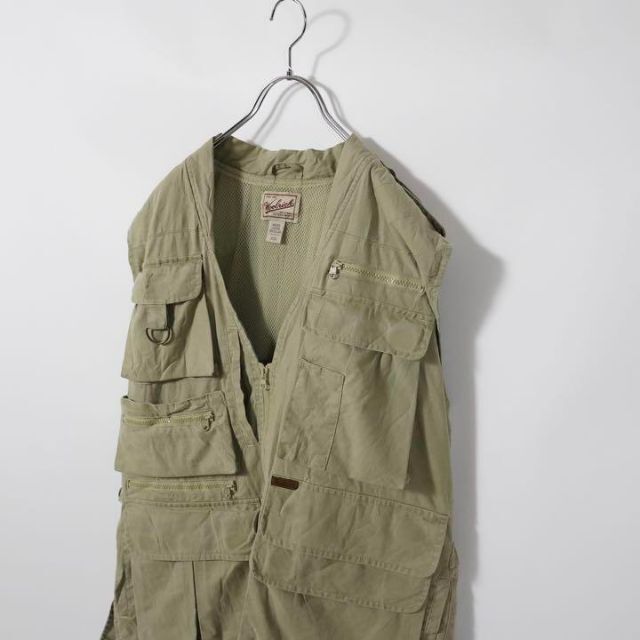 WOOLRICH - ウールリッチ 90s フィッシングベスト L カーキ アウトドア