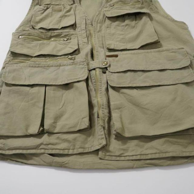 WOOLRICH - ウールリッチ 90s フィッシングベスト L カーキ アウトドア
