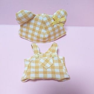 ちびぬい 服 (イエローのチェック＊2点セット)(アイドルグッズ)