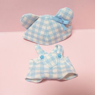 ちびぬい 服 (ブルーのチェック＊2点セット)(アイドルグッズ)