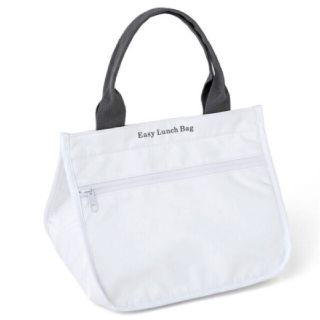 タカラジマシャ(宝島社)の【新品・未使用】Easy Lunch Bag ランチバッグ ホワイト(エコバッグ)