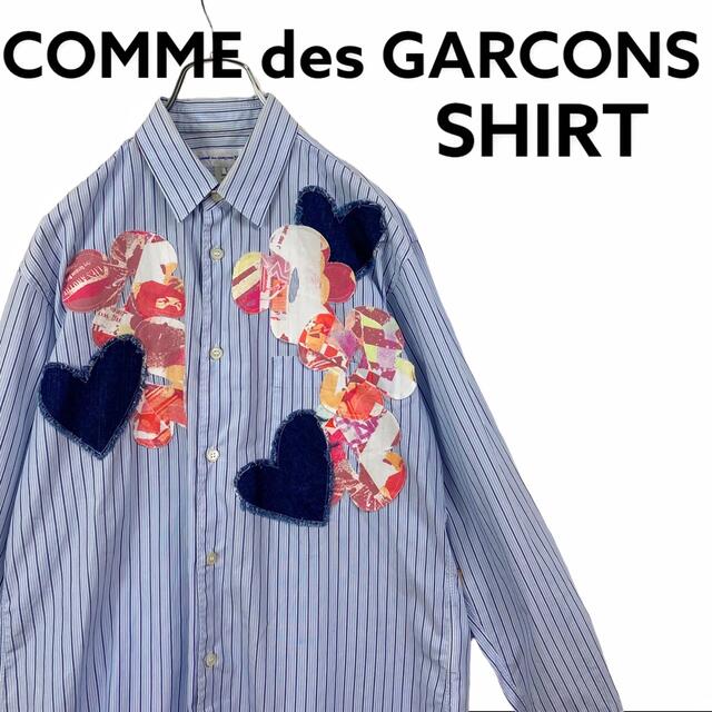 国内正規□ COMME des GARCONS SHIRT 19AW 花柄パッチワークシャツ 