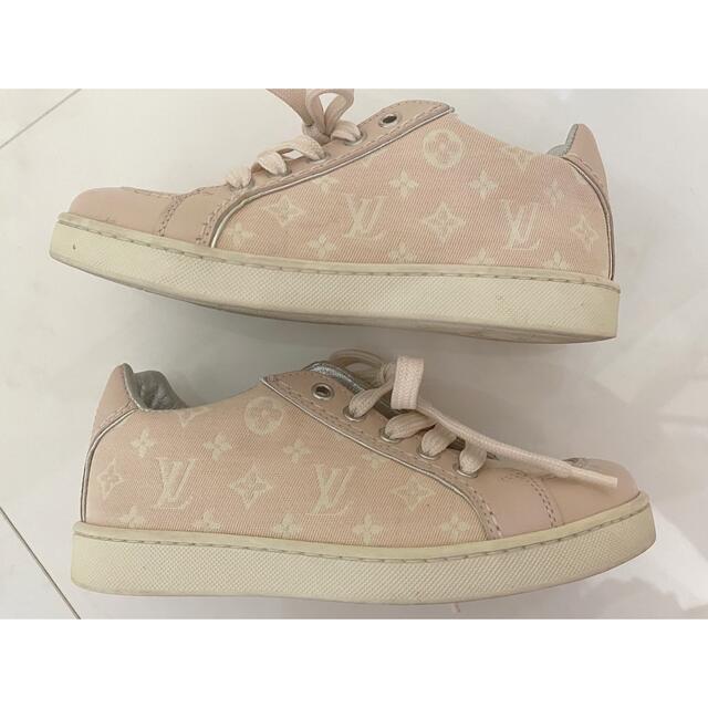 LOUIS VUITTON(ルイヴィトン)のLouis Vuitton キッズスニーカー モノグラムミニラン ピンク 25 キッズ/ベビー/マタニティのキッズ靴/シューズ(15cm~)(スニーカー)の商品写真