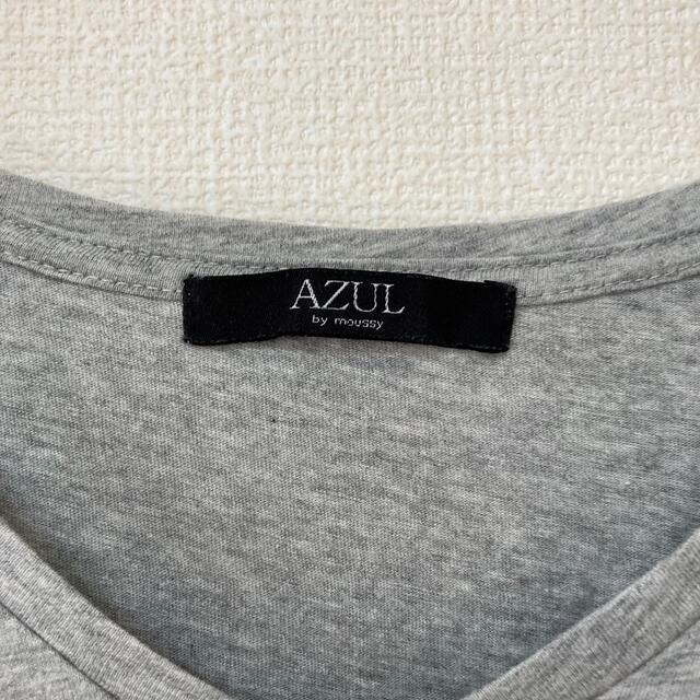 AZUL by moussy - AZUL by moussy バックプリントVネックTシャツの通販 by toro's shop ♪｜ アズールバイマウジーならラクマ