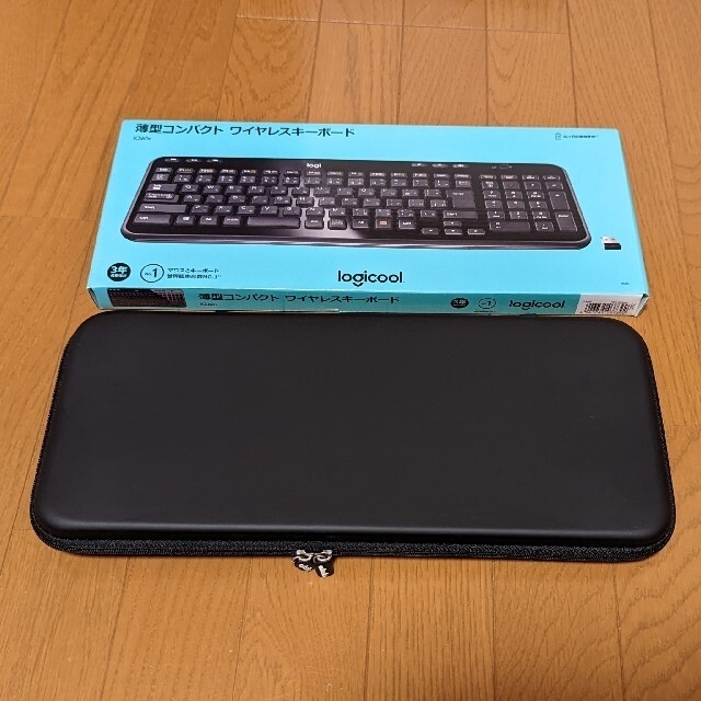 スマホ/家電/カメラロジクール ワイヤレスキーボード K360r Unifying ハードケース付