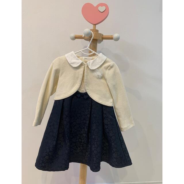 キムラタン(キムラタン)のBABBLE BOON ワンピースとボレロのセット キッズ/ベビー/マタニティのキッズ服女の子用(90cm~)(ドレス/フォーマル)の商品写真