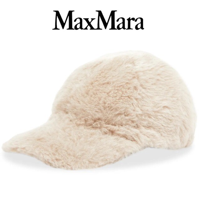 新品】MAX MARA GIMMY テディ キャップ 帽子-