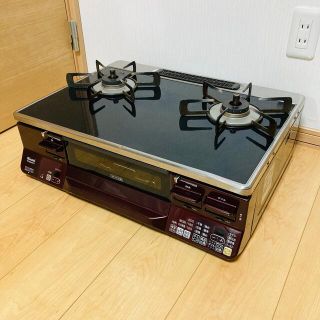 日本製・綿100% ☆ リンナイ RTS65AWK1R ガスレンジ LPガス 昭和レトロ