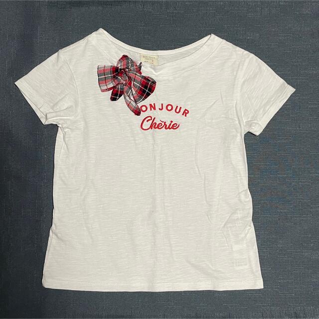 ZARA KIDS - ZARA ザラ リボンモチーフ刺繍ロゴTシャツの通販 by