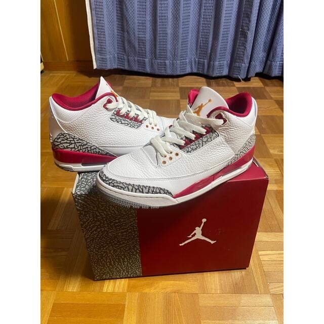 ナイキ エアジョーダン 3 カーディナル レッド　Air Jordan 3