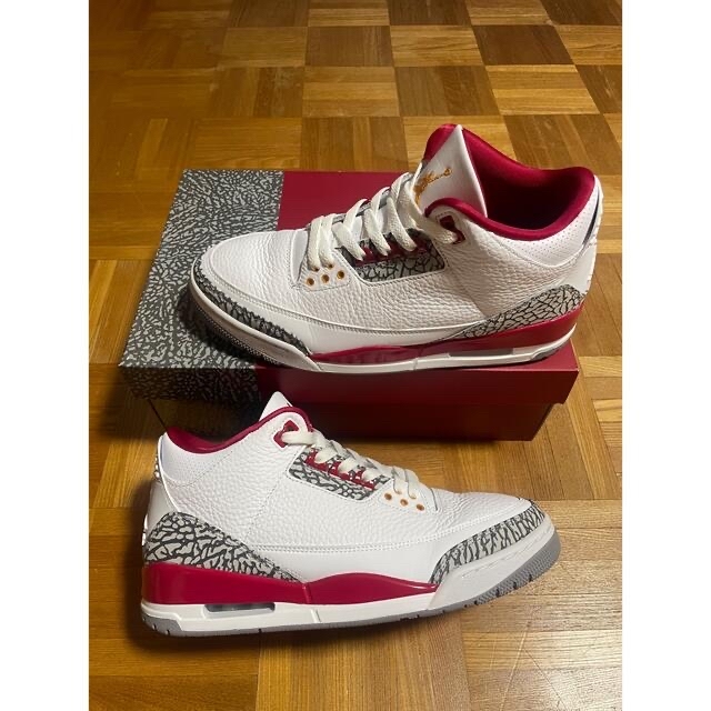 NIKE(ナイキ)のナイキ エアジョーダン 3 カーディナル レッド　Air Jordan 3  メンズの靴/シューズ(スニーカー)の商品写真