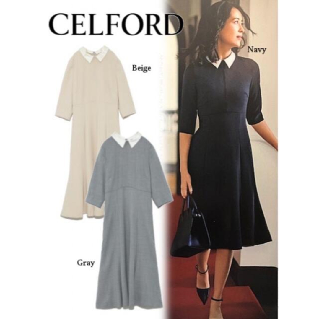 CELFORD - セルフォード 襟付きワンピースの通販 by m's shop CELFORD - セルフォード 襟付きワンピースの通販 by m's shop