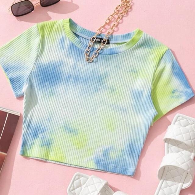 SHEIN リブニット　2枚セット レディースのトップス(Tシャツ(半袖/袖なし))の商品写真