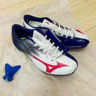 ミズノ(MIZUNO)の⑧新品未使用 ミズノ ジオバーサス FX  ホワイト×レッド×ネイビー 23cm(陸上競技)