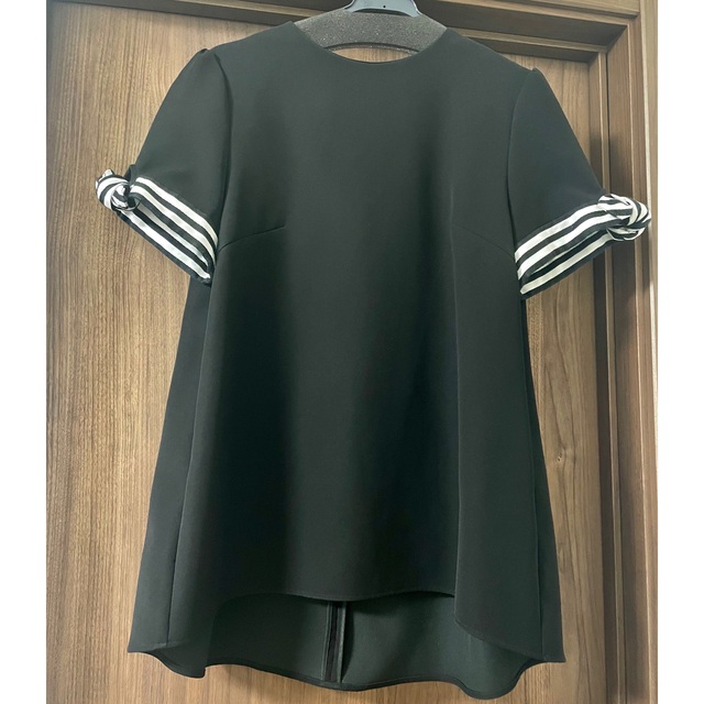 BORDERS at BALCONY(ボーダーズアットバルコニー)のNiceGold様専用　ボーダーズ アットバルコニー　RIBBON BLOUSE レディースのトップス(シャツ/ブラウス(半袖/袖なし))の商品写真